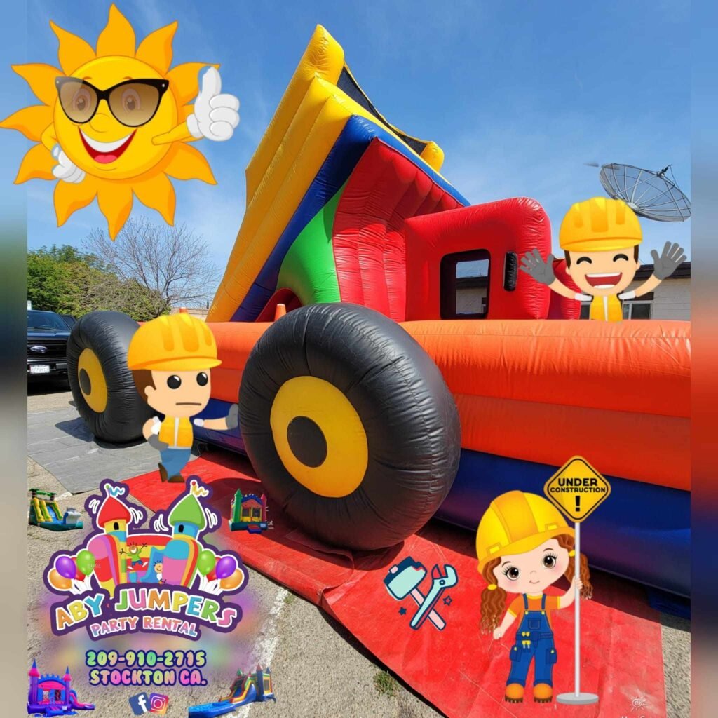 Tractor / truck bounce house – Aby Jumpers Stockton