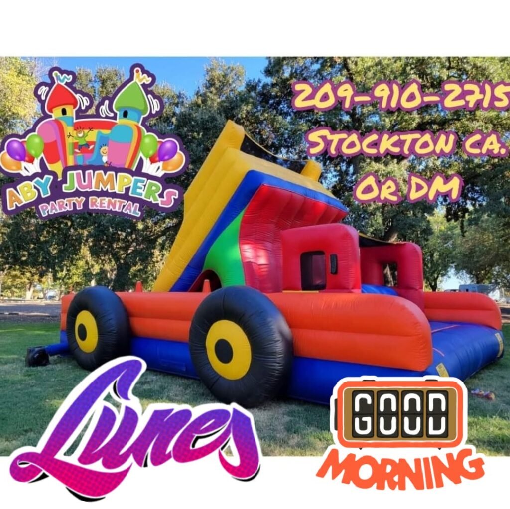 Race car bounce house – Aby Jumpers Stockton