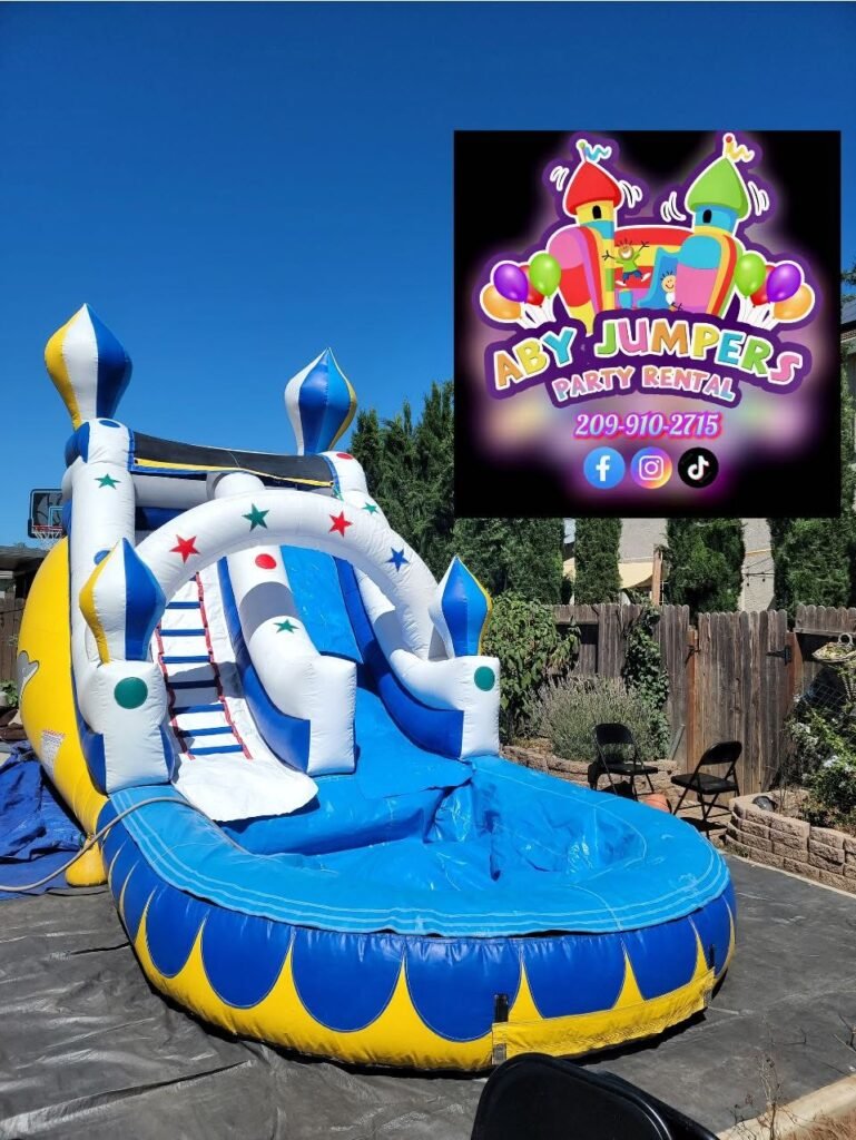 Dolphin water slide – Aby Jumpers Stockton