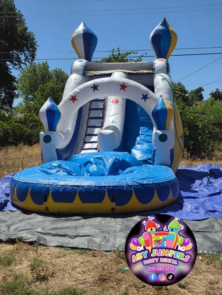 Stars water slide – Aby Jumpers Stockton